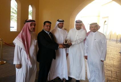 صاحب السمو الملكي الأمير عبد الله بن سعود آل سعود يزور فندق تلال ليوا